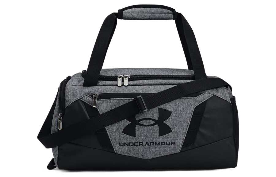 Under Armour Polyester Handbag, Shoulder Bag, Crossbody Bag, Travel Bag, Gym Bag Extra Small Unisex Black Gray