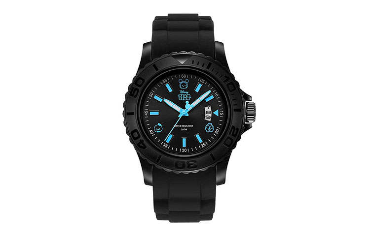 Disney Song Series Quartz Movement Silicone Strap Watch Women's Watch Black Dial