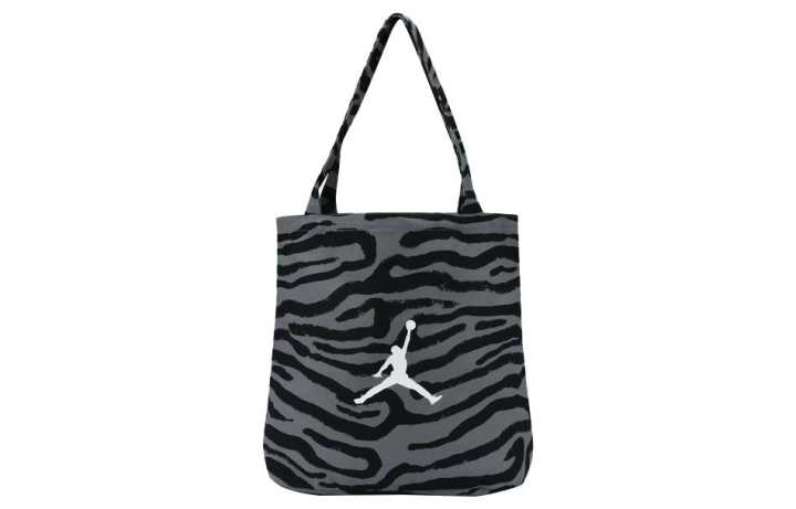 Jordan Jordan Cotton Tote Bag, Shopping Bag, Shoulder Bag, Handbag Regular Unisex Black