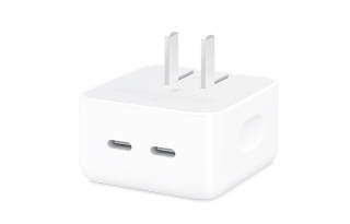 Apple Original 35W Horizontal Dual USB C Port, Power Supply Adapter Fast Charging Head