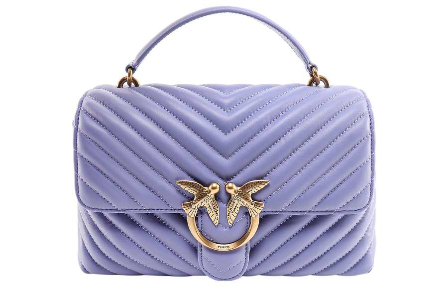PINKO Leather Handbag Women's Purple