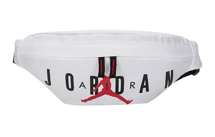 Jordan Jordan Polyester One Shoulder Crossbody Sling Bag, Fanny Pack Regular Unisex White