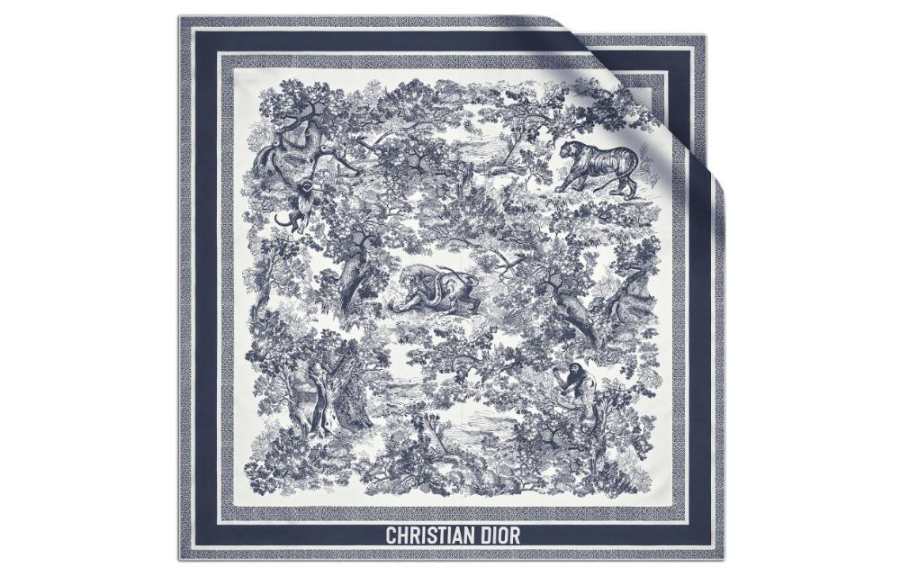 DIOR DIOR Mulberry Silk Scarves Women's