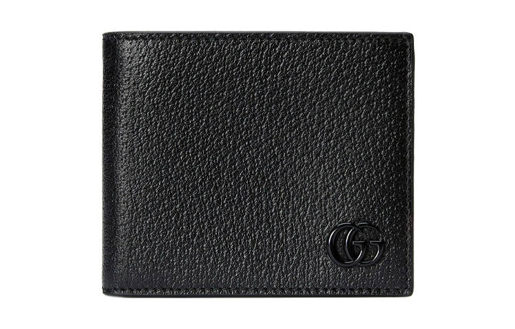 GUCCI GUCCI Logo Plaque Bi Fold Wallet