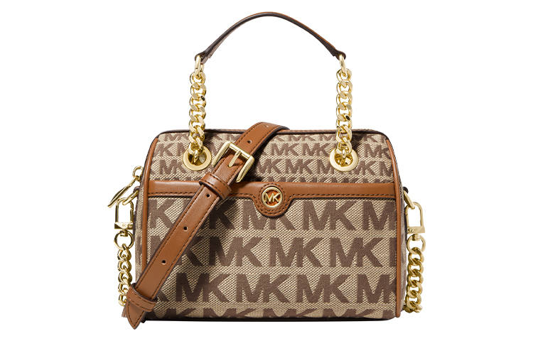 MICHAEL KORS Artificial Leather Handbag, Shoulder Bag, Crossbody Bag Women's Beige Yellow/Umber