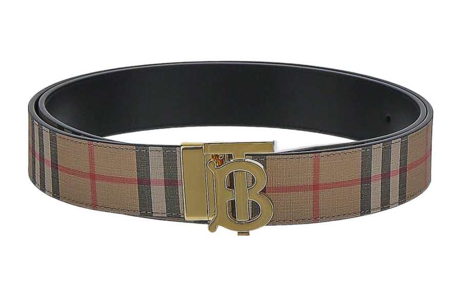Burberry 【Previous Season】logo-plaque buckle-fastening belt