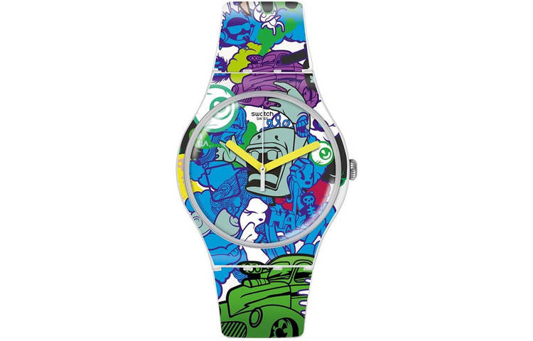 SWATCH SWATCH Men 47.4mm Blue Watch SUOW133