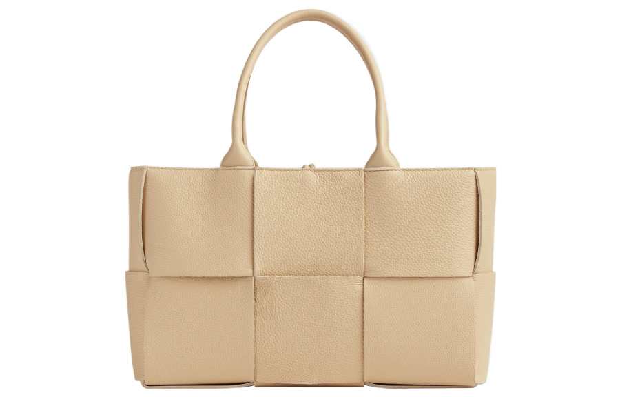 Bottega Veneta ARCO Calfskin Tote Bag, Shoulder Bag, Crossbody Bag, Handbag Small Women's Almond