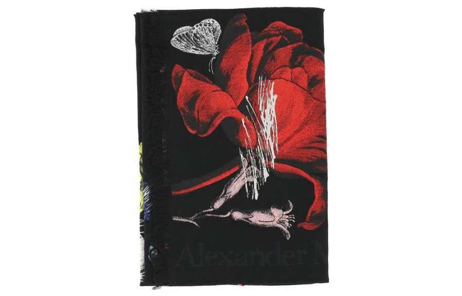 Alexander McQueen Knit Scarf Women's Black