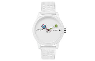 LACOSTE 12.12 Wrist Watches Quartz Movement Resin Strap 42mm White Dial Men's Watches