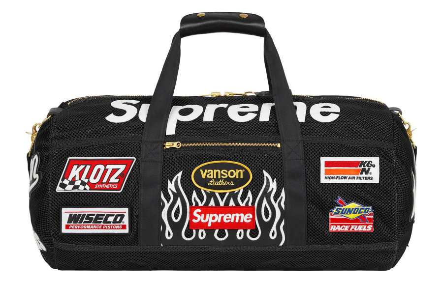 Supreme Supreme Vanson Leathers® Cordura® Collaboration Leather Gym Bag One Shoulder Travel Bag Unisex