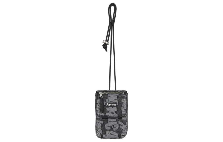 Supreme Supreme 100% Cotton Denim Neck Pouch Crossbody Bag, Shoulder Bag Regular Unisex Multicolor