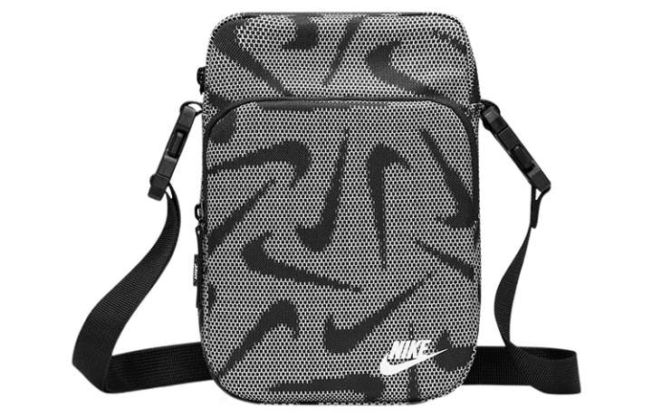 Nike Nike Fabric Crossbody Bag Regular Unisex Black White