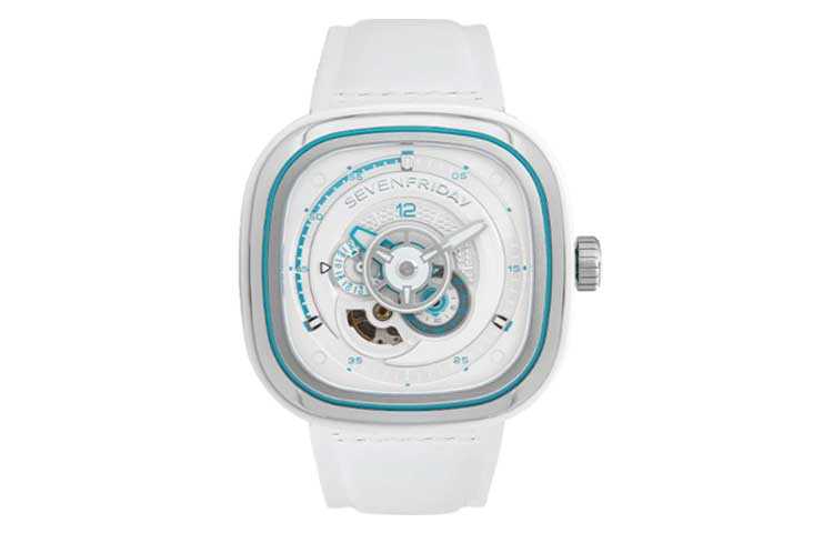 SEVENFRIDAY P Automatic Mechanical Movement 100m Waterproof Men's Watches Watch 47.6mm 47.6mm*47mm White Dial