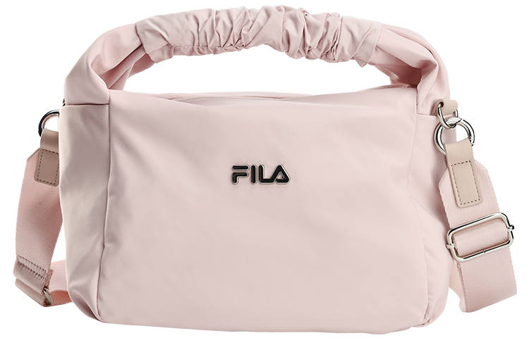 FILA Fabric Handbag, Shoulder Bag, Crossbody Bag Regular Women's Bean Gray Pink