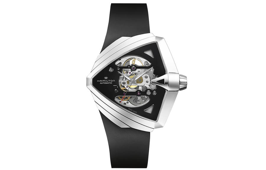 HAMILTON Adventure Collection Automatic Mechanical Movement 50m Waterproof Men's Watch 45.5*46mm Black Dial