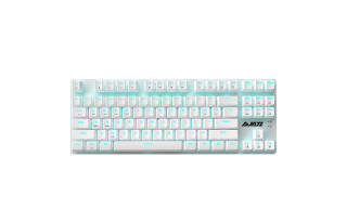 AJAZZ AK40 Pro 87 Keys White Light Blue Light Mixed Lighting, Gaming Office, Smart Sleep Mode