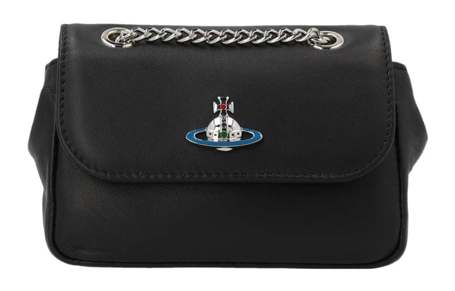 Vivienne Westwood Small Saffiano Orb Plaque Crossbody Bag