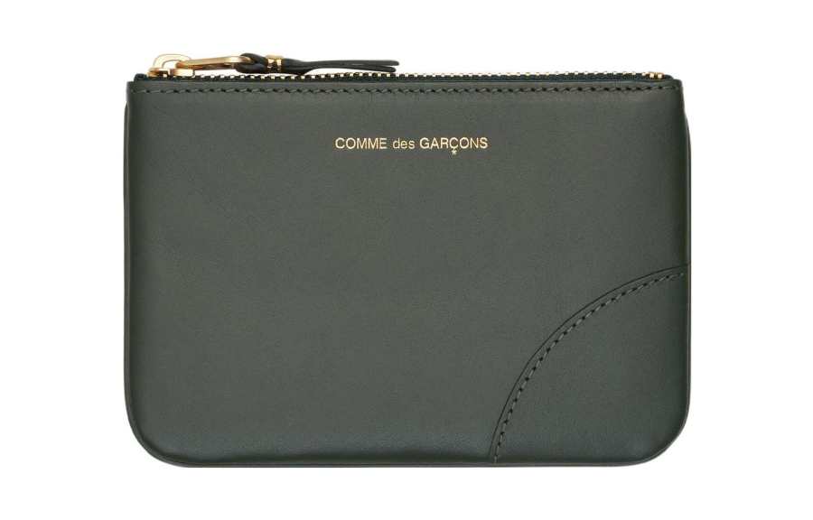 CDG Cow Leather Wallet Women's Green