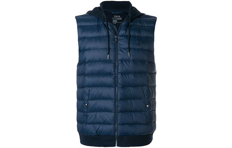 Polo Ralph Lauren Vests Men's Blue Hooded Non Detachable Moderate Other