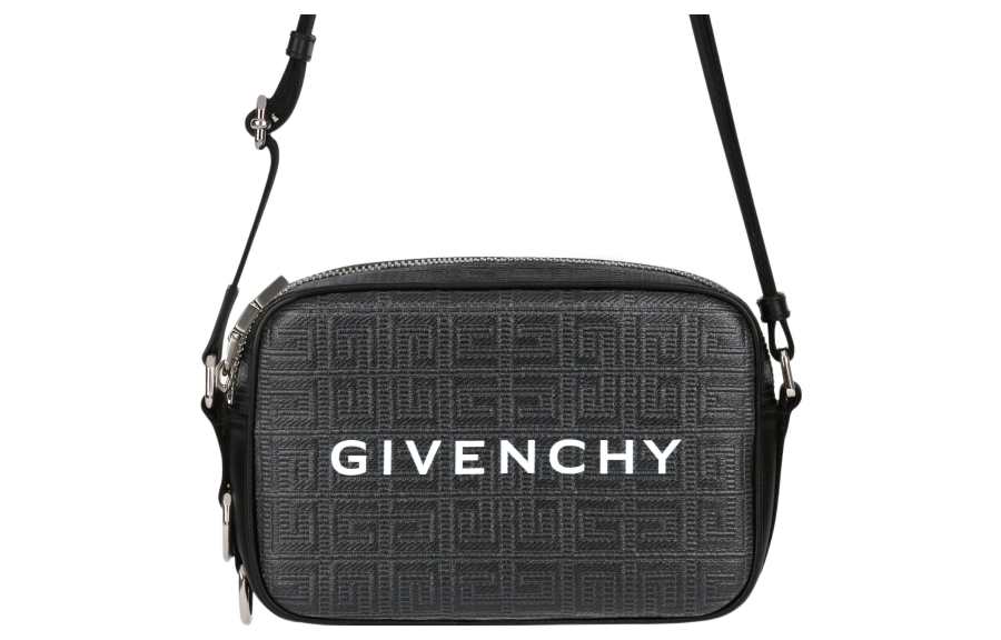 Givenchy Givenchy G Essentials Coated Canvas Camera Bag, Crossbody Bag, Shoulder Bag Men's Black