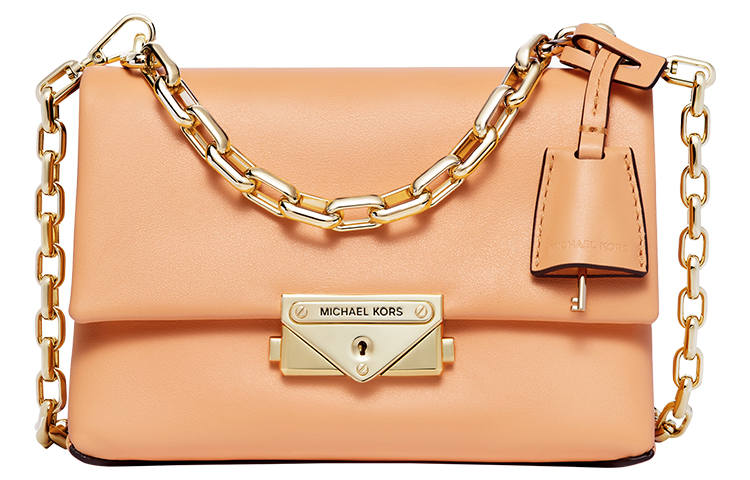 MICHAEL KORS Cece Leather Shoulder Bag Extra Small Women's Cantaloupe