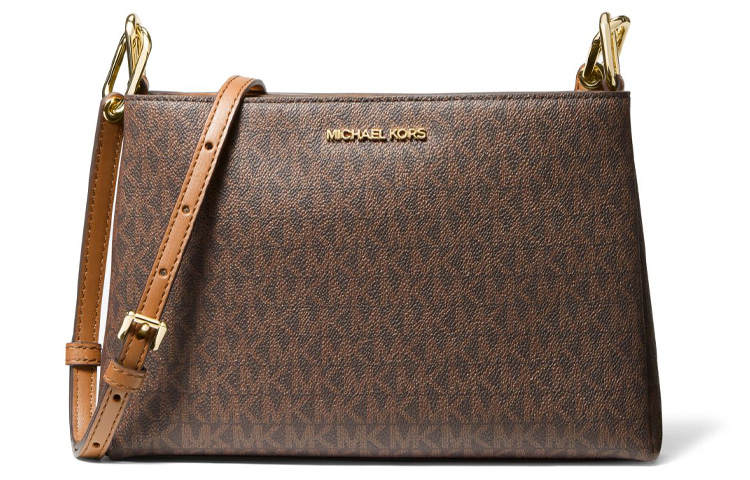 MICHAEL KORS Canvas Crossbody Bags Medium Women's Dark Brown