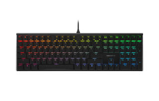 CHERRY MX10.0 RGB Color Light LP Red Switch, Low Profile, Wired, Black Mechanical Keyboard