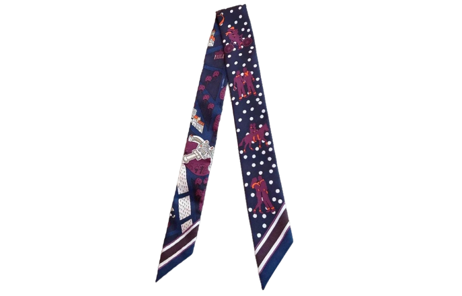 HERMES HERMES Scarves Women's Dark Blue