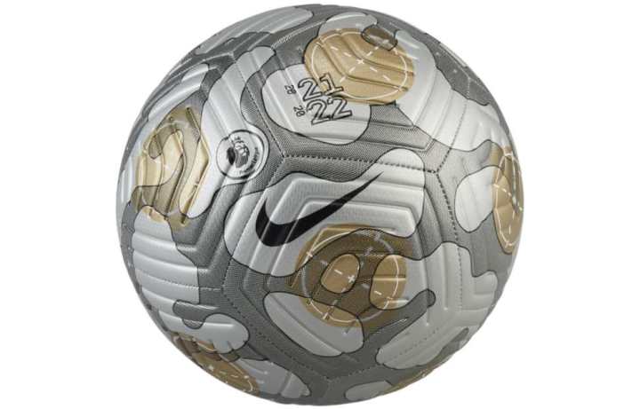 Nike Nike 3 4 Size 5 Ball Soccer Ball Pu Print Machine Stitched Soccer Ball Unisex Silver Black
