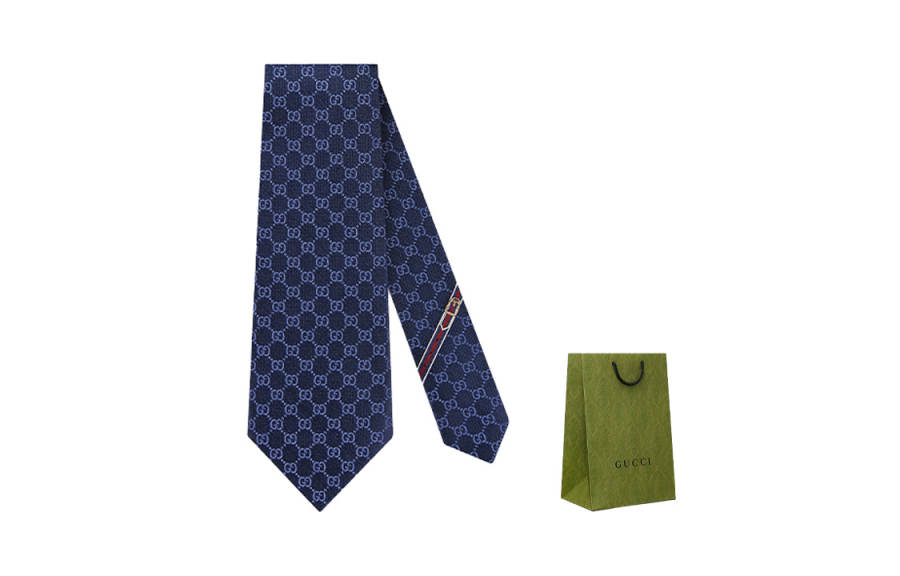 GUCCI Gucci Gg silk tie