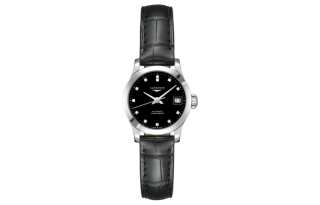 LONGINES Pioneer Collection Automatic Mechanical Movement Women's Watch 26mm Black Dial
