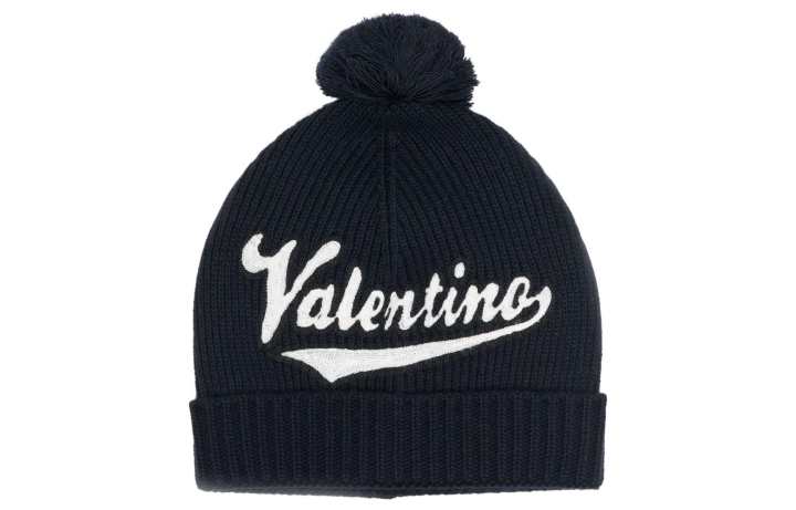 Valentino Valentino Logo Detailed Beanie