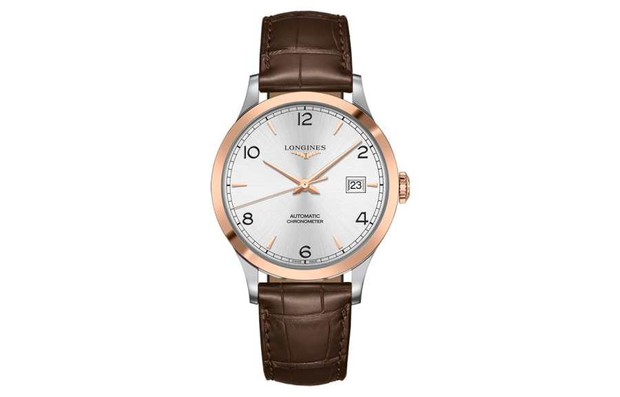 LONGINES Pioneer Collection Automatic Mechanical Movement Men's Watch 40mm White Dial Stainless Steel Case