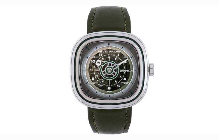 SEVENFRIDAY T Series Automatic Mechanical Movement 30m Waterproof Men's Watches Watch 45mm*45.6mm Skeleton Dial