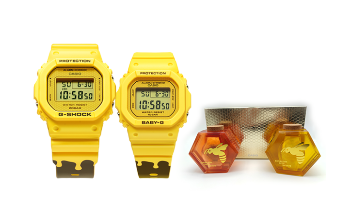 CASIO CASIO Unisex Pair Table Series 55mm Yellow Watch SLV-22B-9PFH