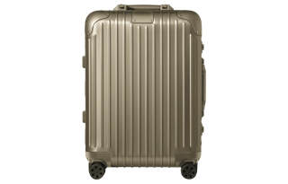 RIMOWA ORIGINAL Metal Luggage With Handle 21 Inch Unisex Titanium Gold