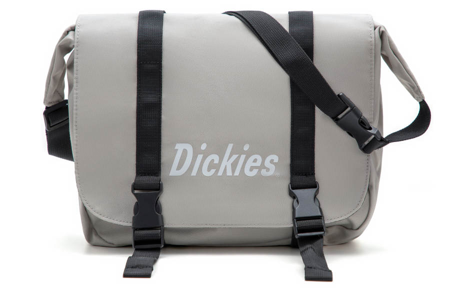 Dickies Acrylic Messenger Bag, Crossbody Bag Regular Unisex Beige Gray Style