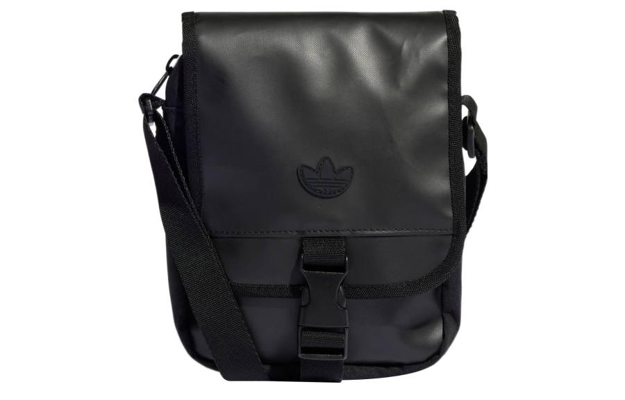 Adidas Originals Polyurethane Cell Phone Pouch, Crossbody Bag, Shoulder Bag Unisex Black