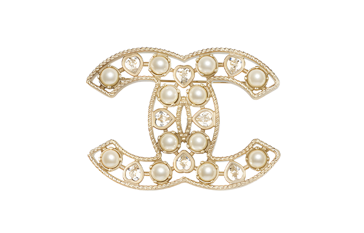 CHANEL 23A Mother Of Pearl Brooches Women's