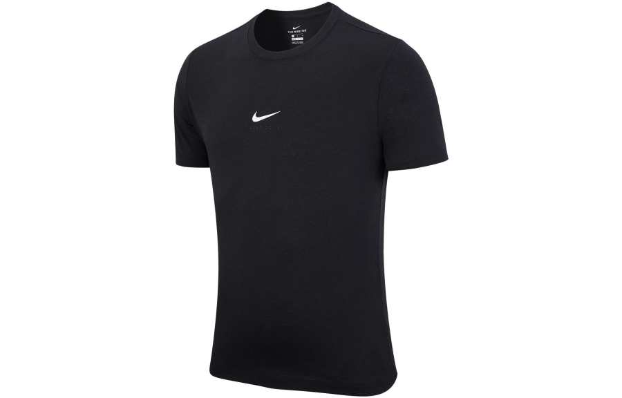 Nike Nike Dri Fit T Shirts Men's Black Crew Neck Moderate Straight Fit