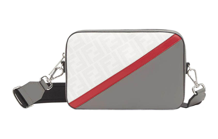 FENDI Calfskin Camera Bag, Shoulder Bag, Crossbody Bag Men's Multicolor