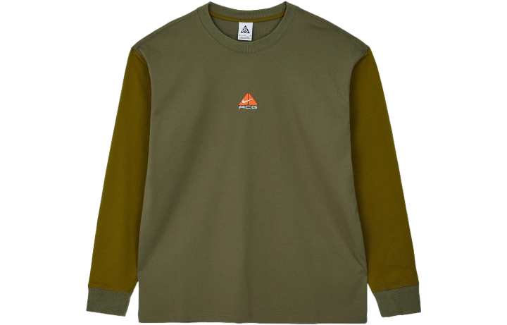 Nike Nike T Shirts Men's Dark Green Crew Neck Moderate Straight Fit