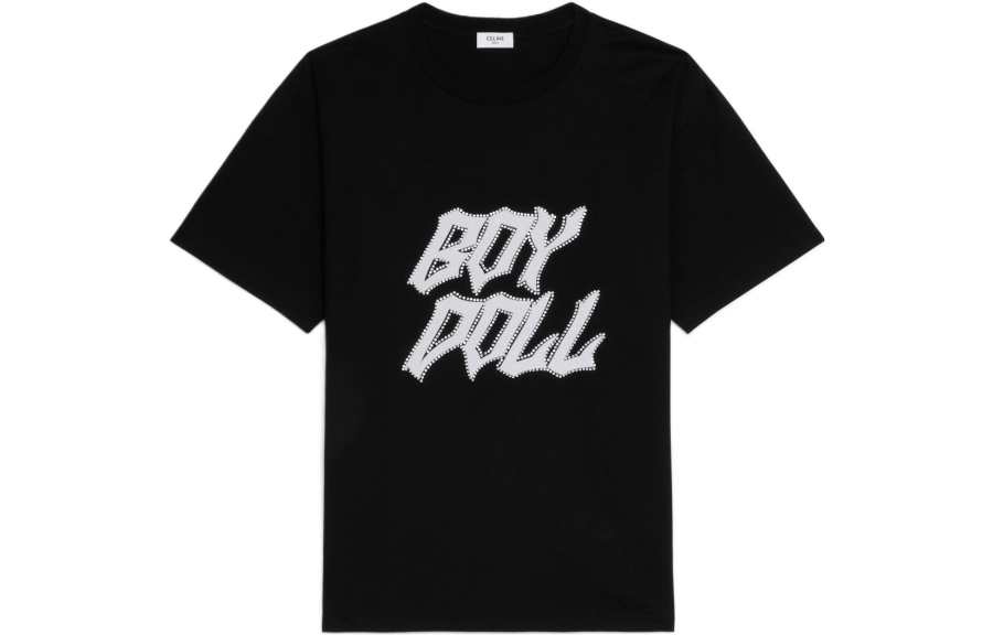 CELINE New Men'S Collection Boy Doll FW22 T Shirt Men's Black