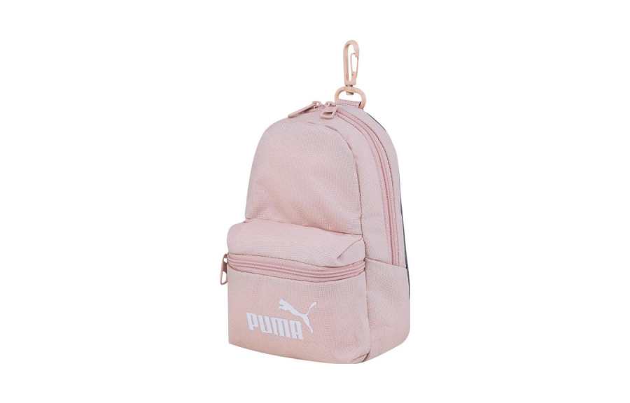 PUMA Fabric Storage Bag Key Pouch Coin Purse Mini Unisex Rose Pink