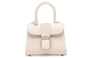 Delvaux Delvau Brillant Smooth Calfskin One Shoulder Handbag, Crossbody Bag Mini Women's Pink