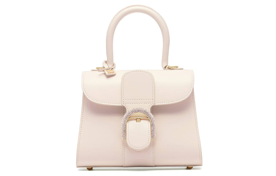 Delvaux Delvau Brillant Smooth Calfskin One Shoulder Handbag, Crossbody Bag Mini Women's Pink