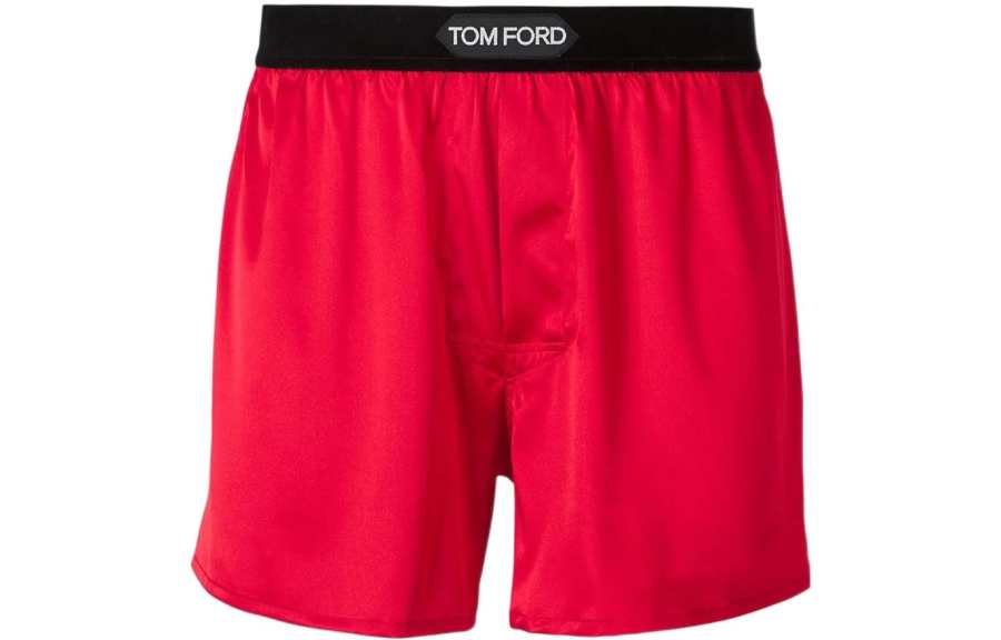 TOM FORD TOM FORD Logo Waistband Stretched Satin Boxers