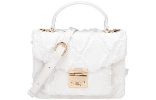 MQ Denim, Artificial Leather Fabric Small Square Bag, Handbag, Shoulder Bag, Crossbody Bag Small Women's Multicolor