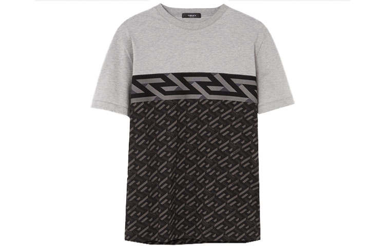 VERSACE 【Previous Season】La Greca printed T-shirt